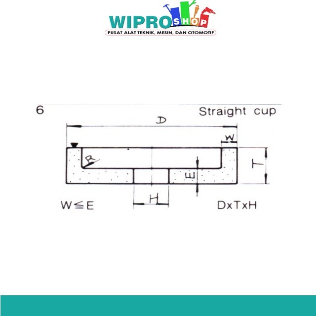 Kinik BG M Straight m100x 50x31.75 WA 46KV6A m100x 50x31.75 WA 60KV6A m100x 50x31.75 WA 80KV6A m100x
