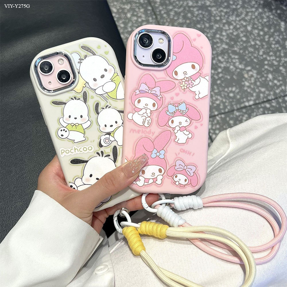 เคส For VIVO Y27 Y27S Y28 Y28S Y29 Y30 Y33S Y33T 4G 5G เชือกเส้นเล็ก ฟรีเชือกเส้นเล็ก ลายการ์ตูน GSK