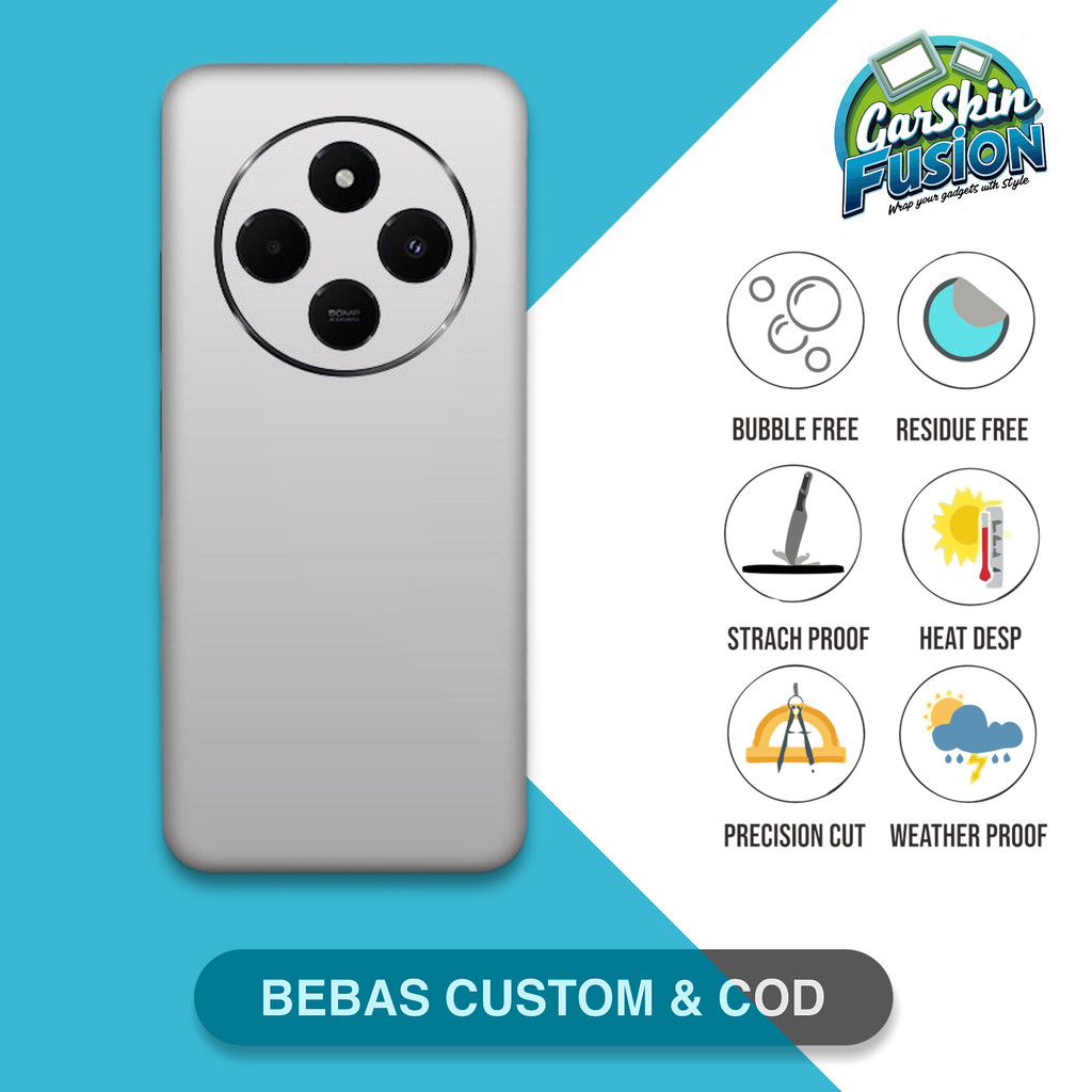 Garskin Skin Redmi 14C Basic Color Anti-Scratch Protector Case | By Fusion Code - q6H