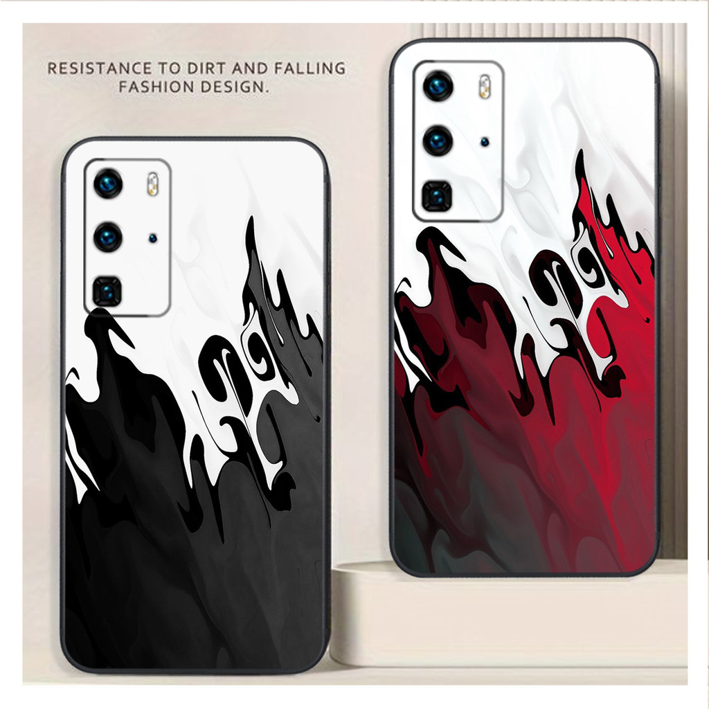 เคส Huawei P40 / P40 Pro / P40 lite ลายเรียบง่ายหรูหราเพื่อปกป้องกล้อง