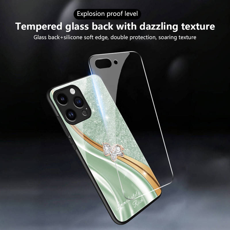 เคสสำหรับ OPPO A58 4G A78 4G A78 5G A58X 5G A1X A2X 5G เคสโทรศัพท์ม้าเล็กเปลือกแก้วกันกระแทก - รูปที่ 3