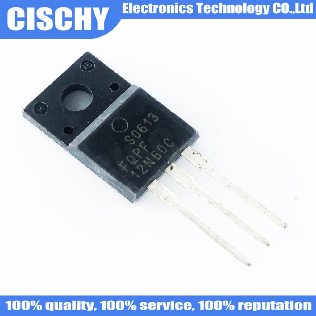 10 ชิ้น/ล็อต FQPF12N60C FQPF12N65C TO-220F SVD12N65F 12N65 12N60C 12N60 TO220 FQPF12N60 TO-220 FET ท