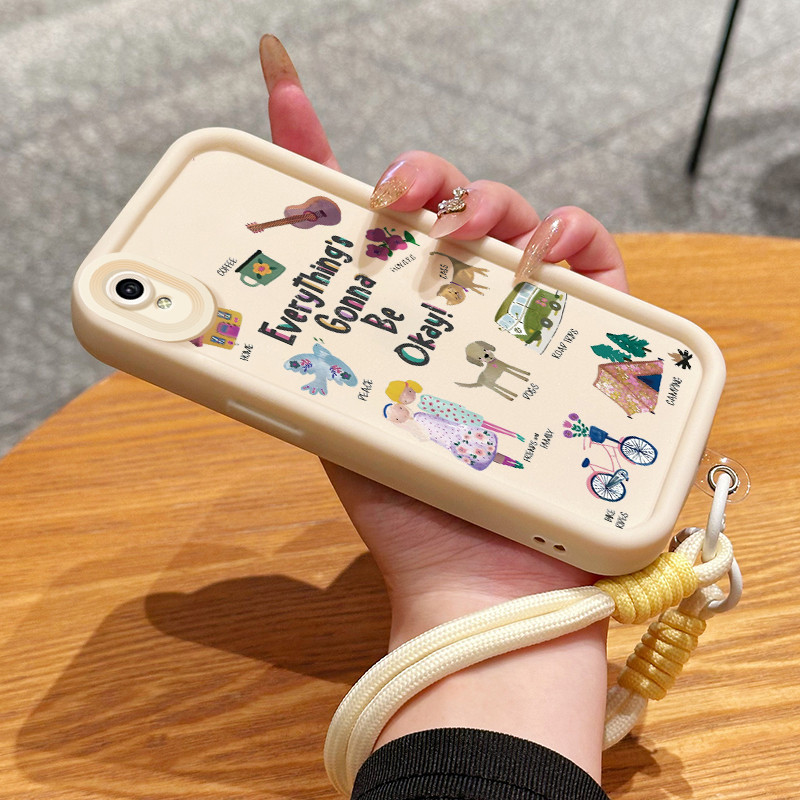 GANTUNGAN Casing Hp สําหรับ VIVO Y91C Y90 Y1s Case Casing home pattern Tianyan Kesing Hp Silicone So