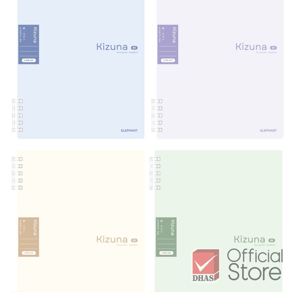 XO Elephant Kizuna Spring Notebook Replacement Paper Roll LPPB-501 B5 80gsm 60 หน้า