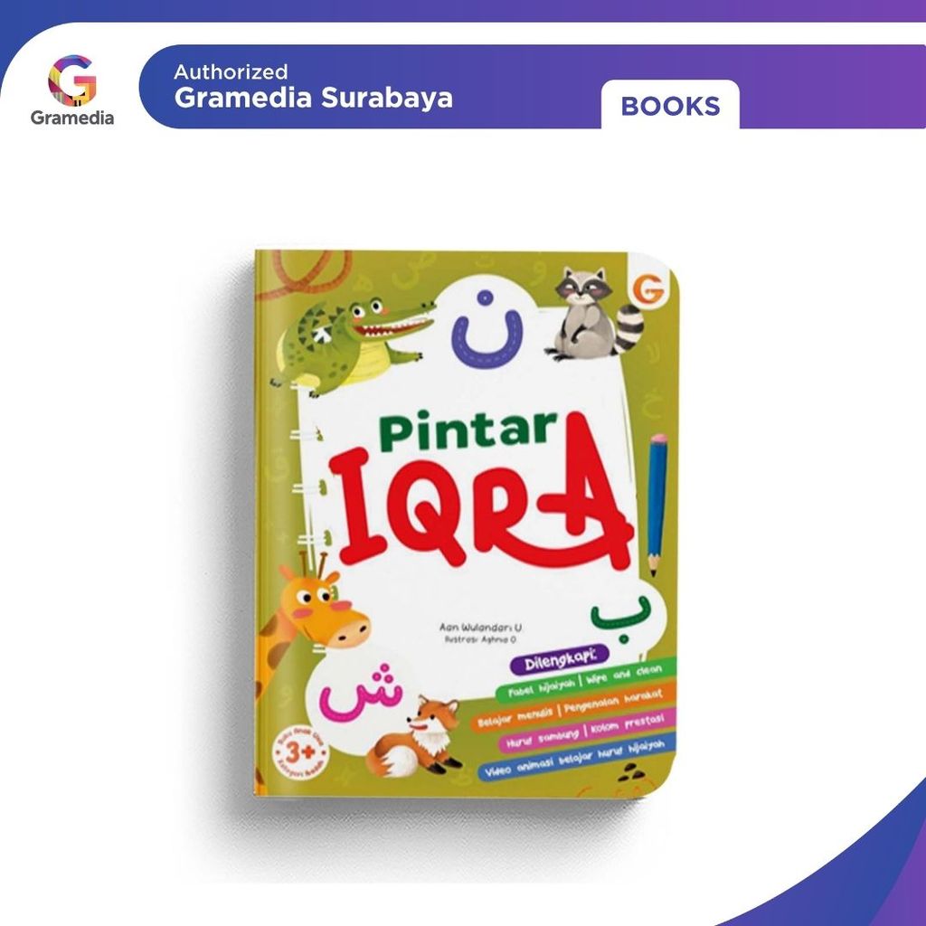 Gramedia Surabaya - หนังสือกระดานอัจฉริยะ Iqra 1