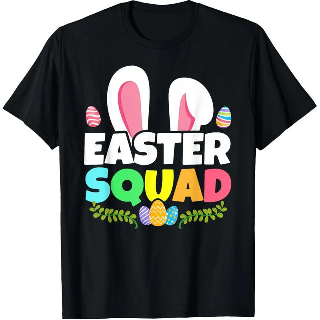 Easter Squad Family Matching Bunny Ears Egg Premium เสื้อยืด
