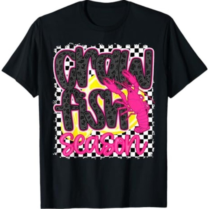 Crawfish Season Crawfish Boil Lobster Cajun Men เสื้อยืด