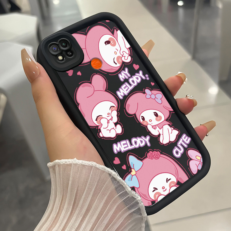 เคสสำหรับ Xiaomi Redmi 9c NFC 10A POCO C31 เคสโทรศัพท์กระต่ายน่ารักสามสีซิลิโคนกันกระแทก