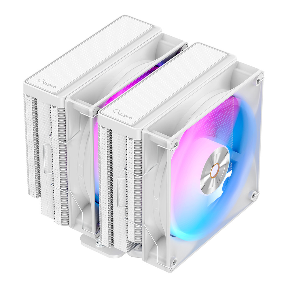 CPU AIR COOLER (พัดลมซีพียู) OCYPUS DELTA A62 ARGB - WHITE <