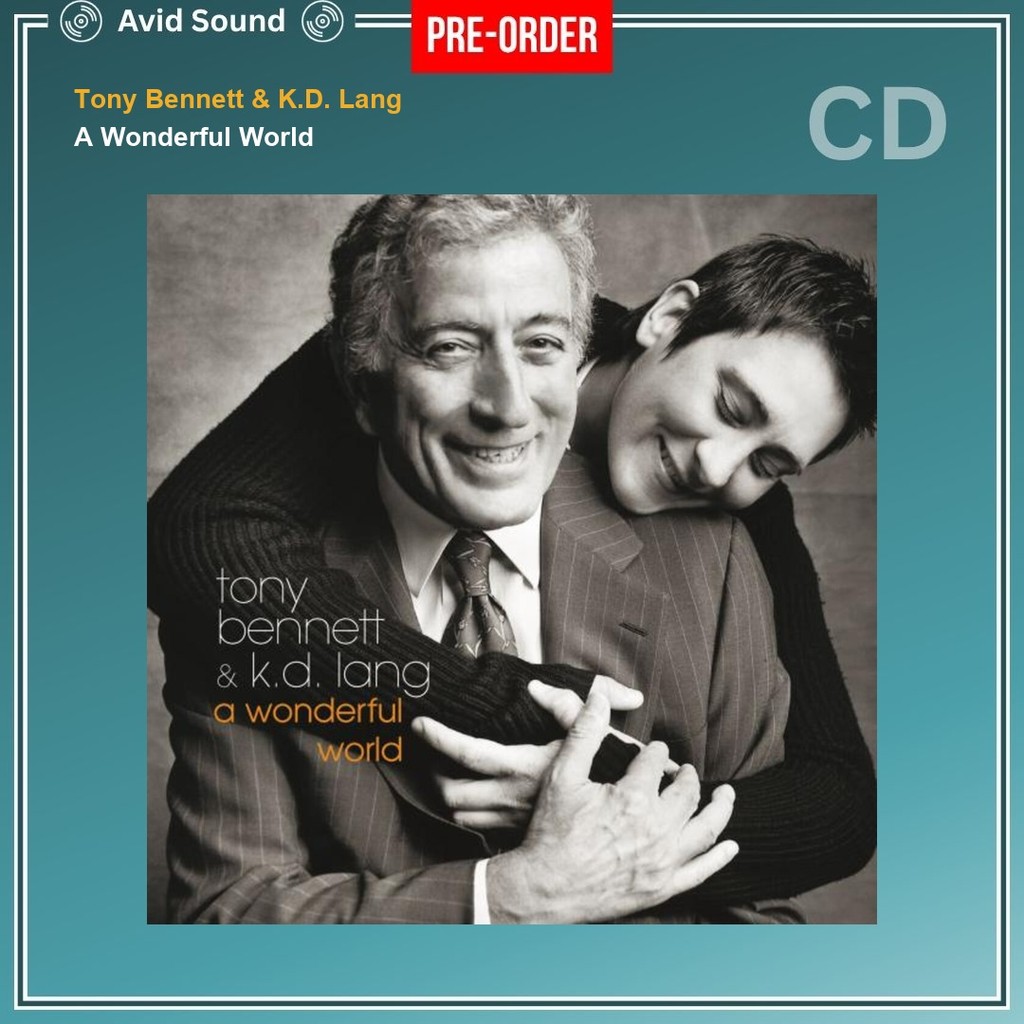 Pre-Order CD แผ่นซีดี Tony Bennett & K.D. Lang A Wonderful World ใหม่ ซีล Tony Bennett & K.D. Lang C