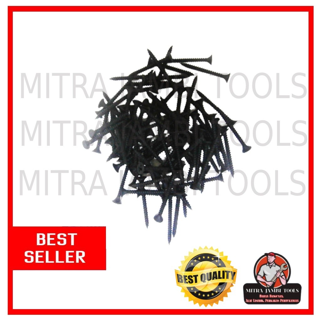 GYPSUM SCREWS BLACK BOLT 1 INCH 1 1/2 INCH 1 1/4 INCH, 2 INCH / ชิ้น