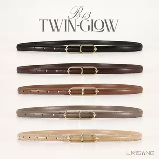 LAMSANG B13 Twin-Glow Belt เข็มขัดผู้หญิง หนัง PU ขนาด 1.4x105 cm