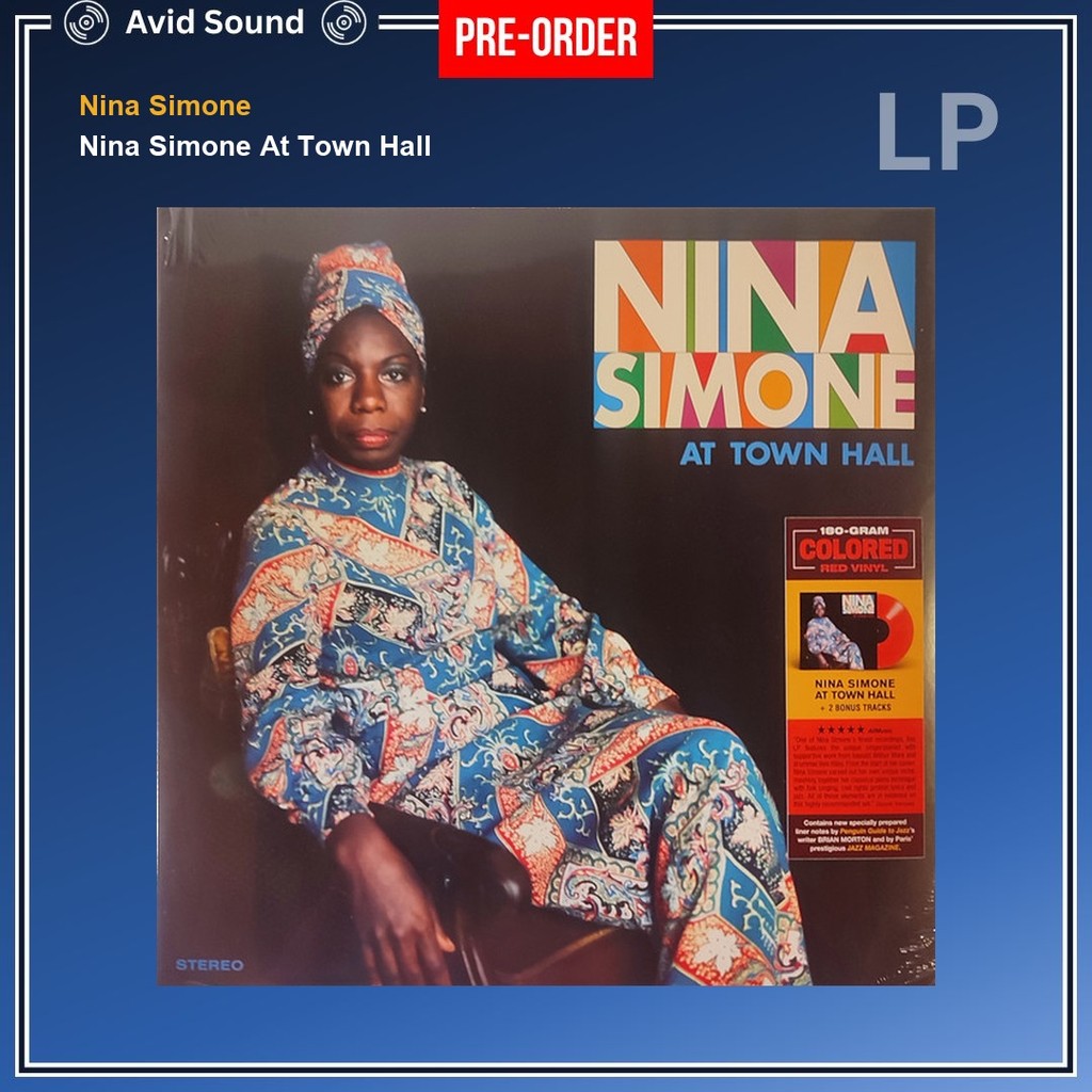 Pre-Order แผ่นเสียง Nina Simone Nina Simone At Town Hall ใหม่ ซีล Nina Simone Vinyl LP