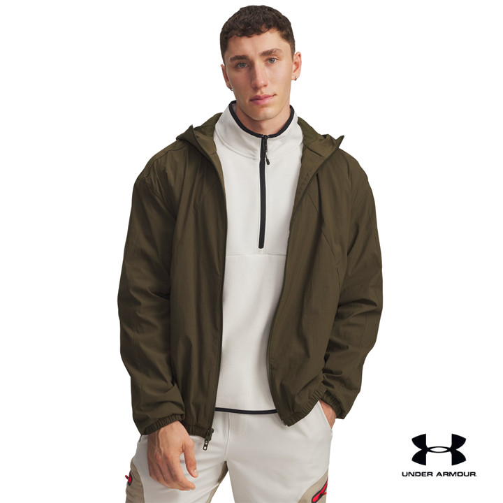 Under Armour เสื้อแจ็คเก็ตสำหรับผู้ชาย UA Unstoppable Textured Woven