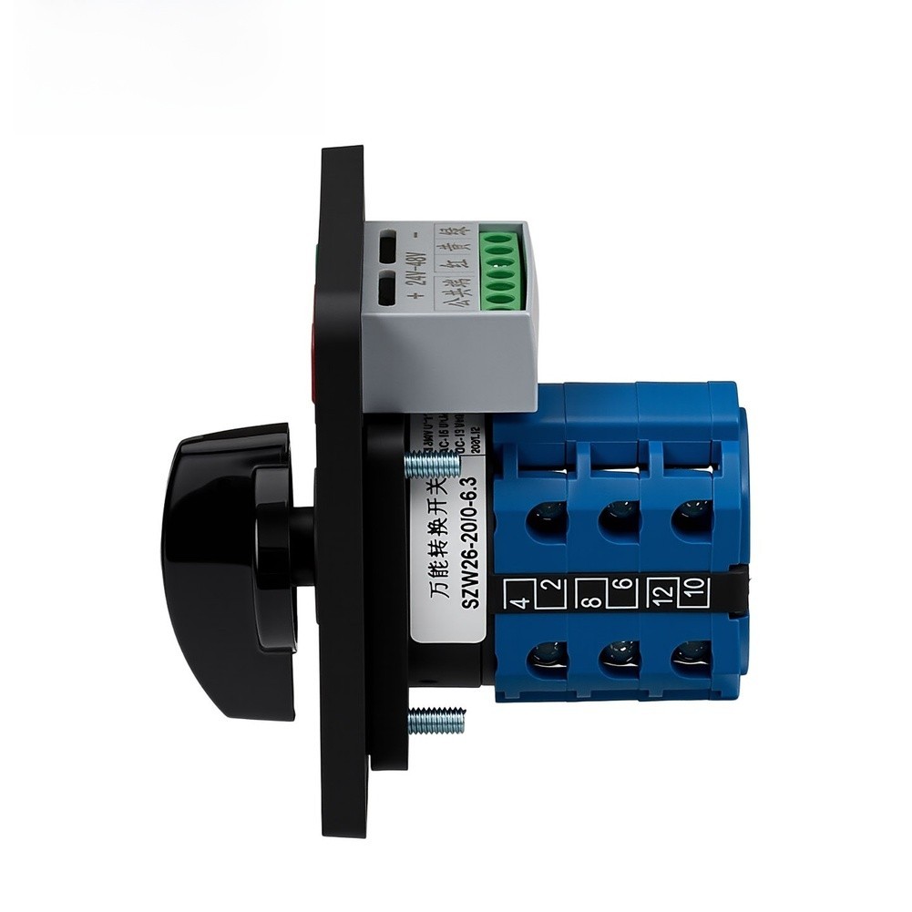 8NEW3 ตําแหน่ง 3 ส่วน Illuminated Change Over Switch SZW26 20A Cam สวิตช์โรตารี