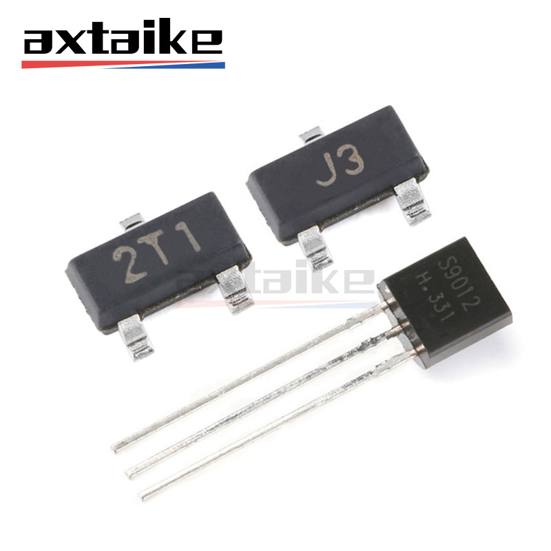 100PCS S9012 S9013 S9014 S9015 S9018 S9011 2T1 J3 J6 M6 J8 SOT-23 TO92 NPN PNP 15/25/45V 50/100/500m