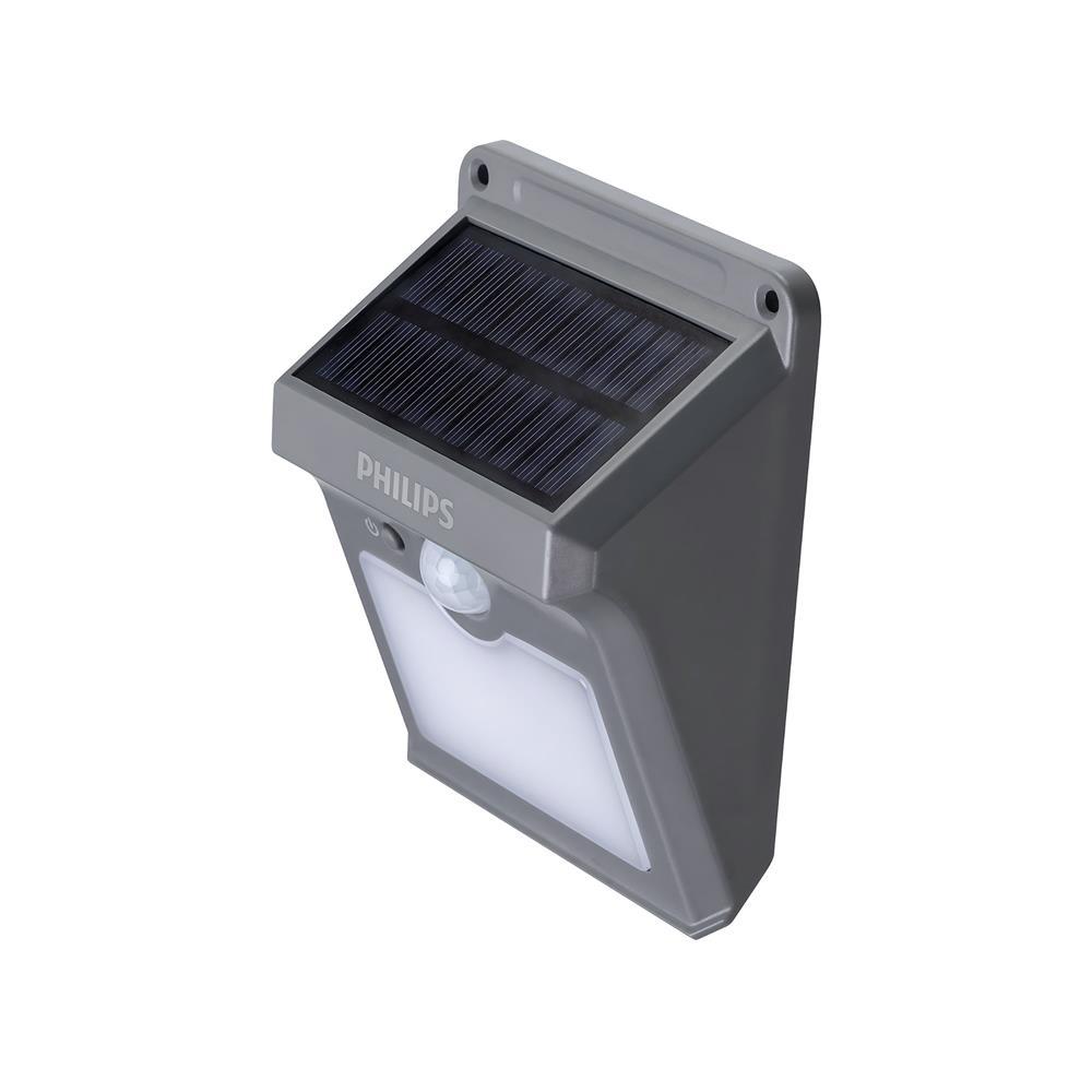 PHILIPS ไฟผนังภายนอก SOLAR BWS010 LED05/765 G2 5 วัตต์ DAYLIGHT สีเทา จัดส่งโดย HomePro
