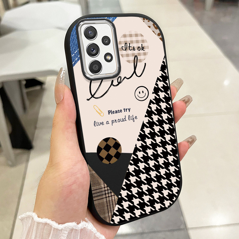 เคสสำหรับ Samsung A23 4G A23 5G A13 4G เคสโทรศัพท์รอยยิ้มกันกระแทกกลมและอ้วน