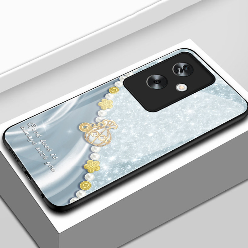 เคสสำหรับ OPPO A79 5G A2 5G เคสโทรศัพท์กระเป๋าเงินเปลือกแก้วกันกระแทก