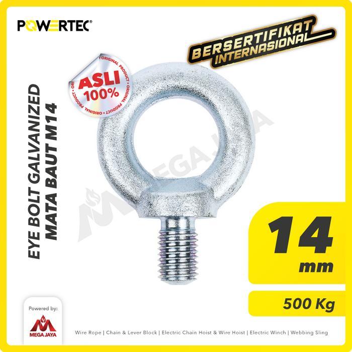 MATA Vcju- Powertec Eye Bolt / สังกะสี Bolt Eye M14