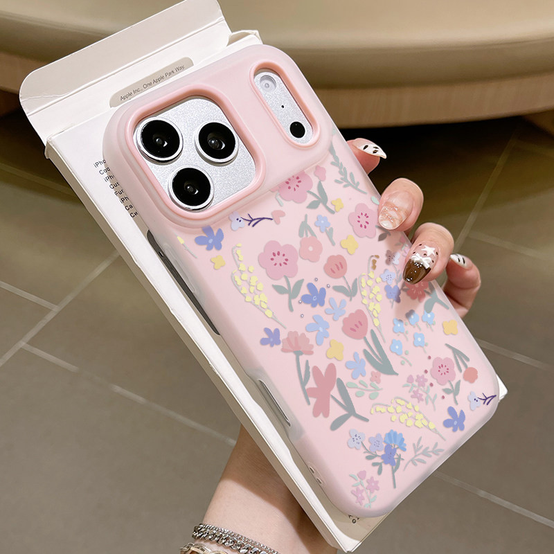 ดอกไม้ [Tong_O] ปลอก Hp Iphone 17 Pro Max Ip 13 Pm 12 11 Ip 15 14 16 Plus น่ารักล่าสุด Jelly 2 In 1 