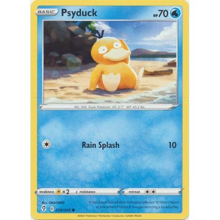การ์ด Pokemon Psyduck - 24/203 - ทั่วไป