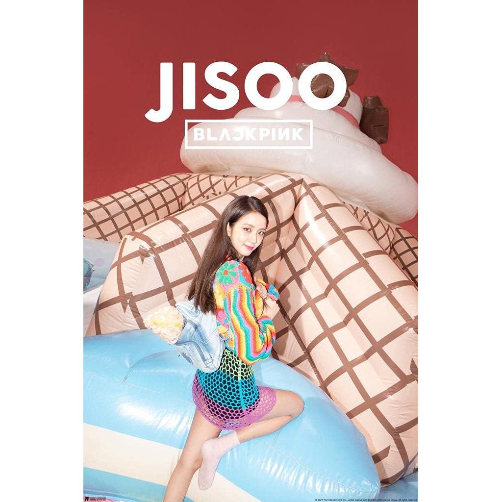 โปสเตอร์ Blackpink Jisoo Blackpink Mercise ฆ่านี้ Love Rose Lisa Jisoo Jennie Kpop Merch อัลบั้ม ประ