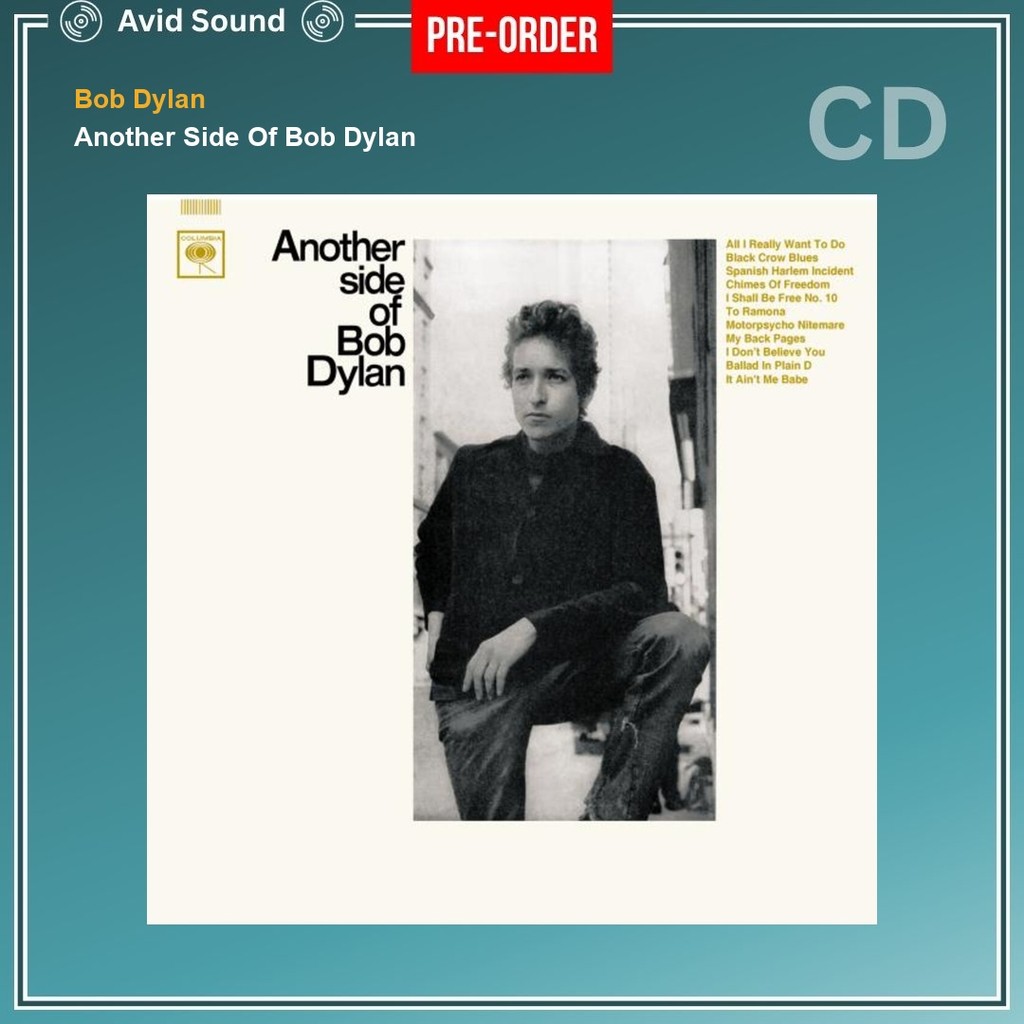Pre-Order CD แผ่นซีดี Bob Dylan Another Side Of Bob Dylan ใหม่ ซีล Bob Dylan CD