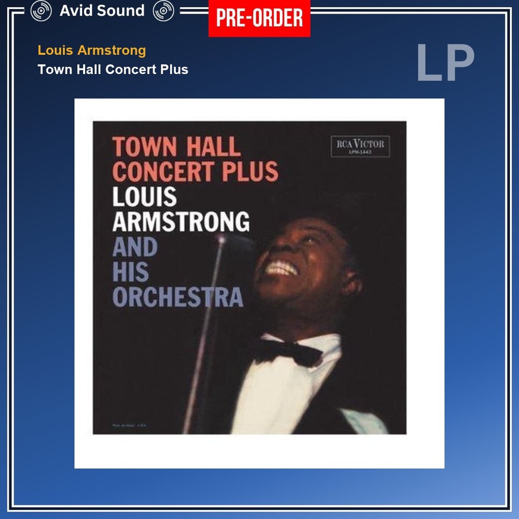Pre-Order แผ่นเสียง Louis Armstrong Town Hall Concert Plus ใหม่ ซีล Louis Armstrong Vinyl LP