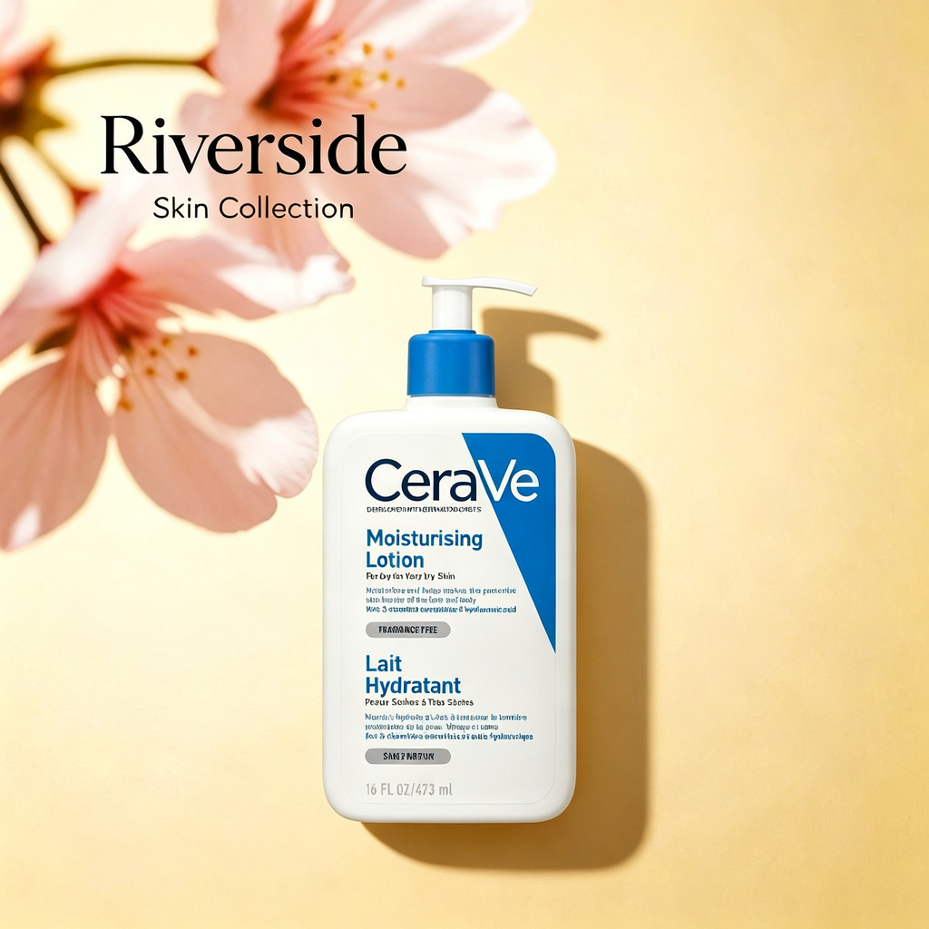 CeraVe Moisturising Lotion, โลชั่นบํารุงผิวและใบหน้าให้ความชุ่มชื้นน้ําหนักเบาทุกวันสําหรับผิวแห้ง