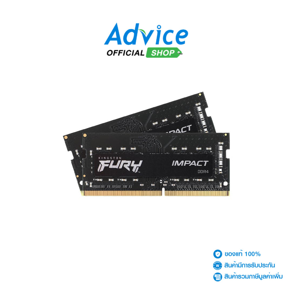 KINGSTON RAM DDR4(3200, NB) 32GB (16GBX2) FURY IMPACT (KF432S20IBK2/32) - A01419