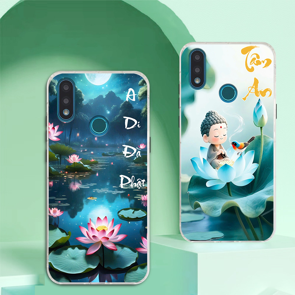 เคส Vsmart Joy 2 Plus / Joy2+ พิมพ์ลายการประดิษฐ์ตัวอักษรใบโพธิ์อย่างสงบสุข