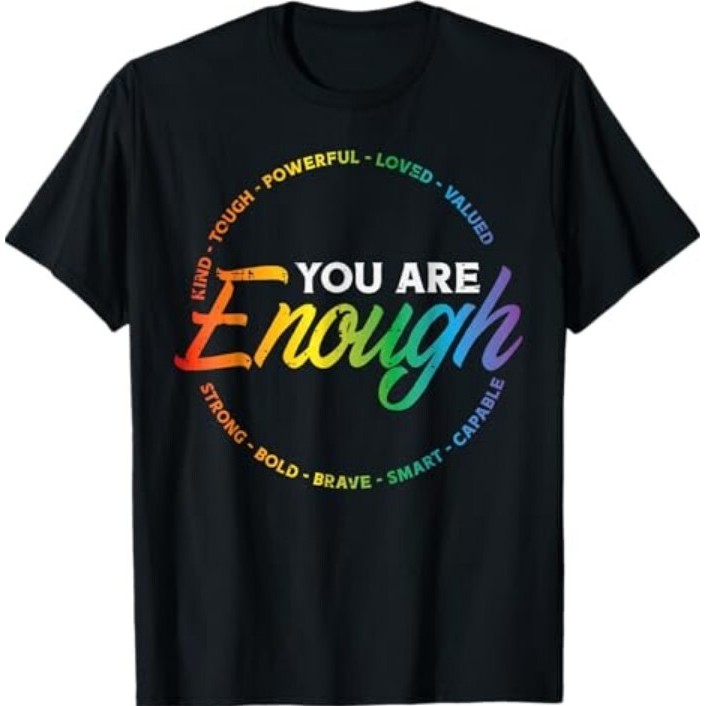 Gay You Areough Rainbow Pride Flag Ally Q เสื้อยืด