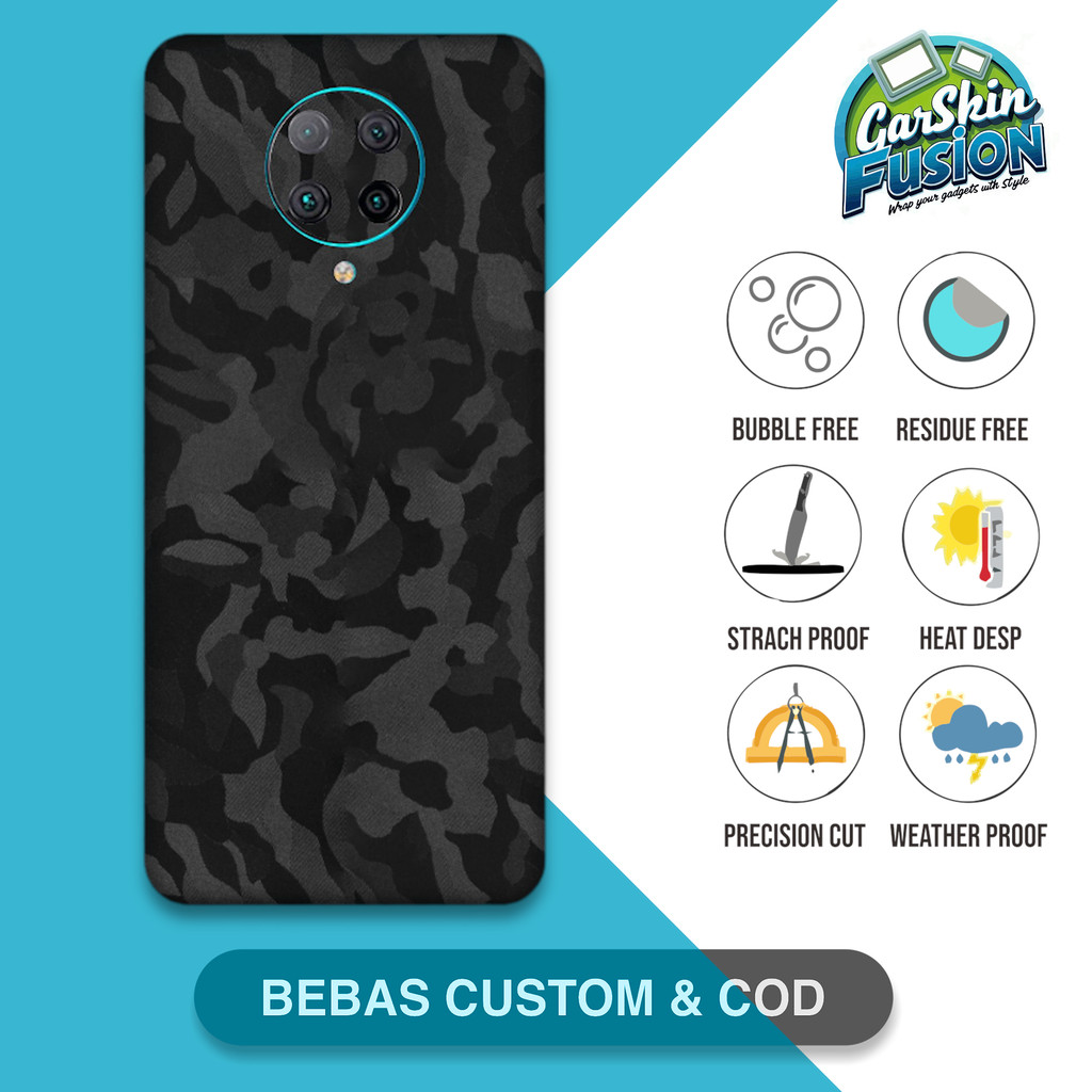 Garskin Skin Poco F2 Pro camo เคสกันรอย | By Fusion Code - L9q