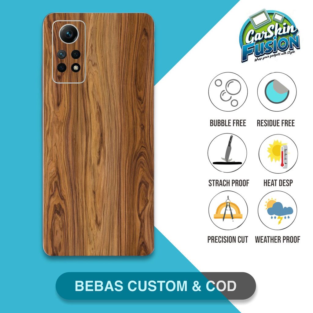 Garskin Skin Redmi Note 12 Pro 4G WOOD เคสกันรอย | By Fusion Code - Mdq