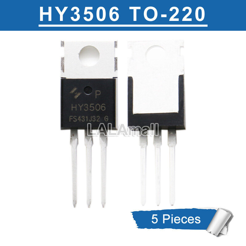 5pcs HY3506 HY3506P TO-220 60V/190A MOSFET ทรานซิสเตอร์ใหม่เดิม
