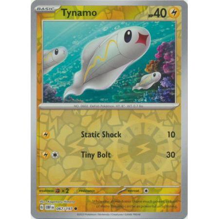การ์ดโปเกมอน Tynamo - 067/197 - Common Reverse Holo