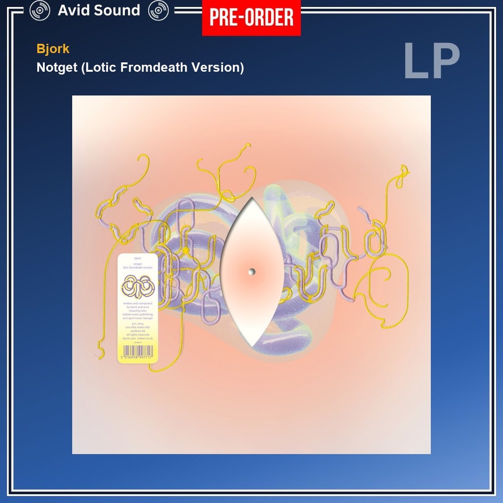 Pre-Order แผ่นเสียง Bjork Notget (Lotic Fromdeath Version) ใหม่ ซีล Bjork Vinyl LP