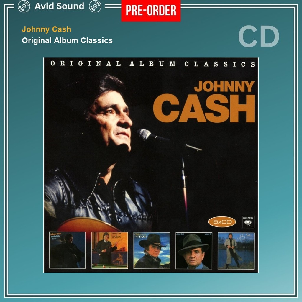 Pre-Order CD แผ่นซีดี Johnny Cash Original Album Classics ใหม่ ซีล Johnny Cash CD