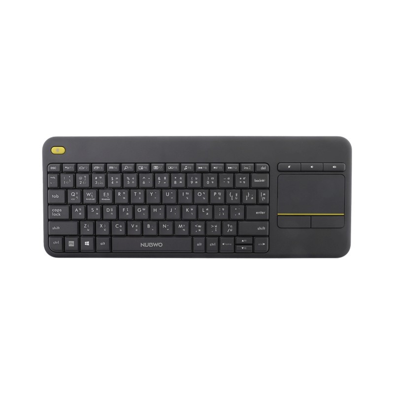 NUBWO NKB-107 Black Wireless Keyboard Bluetooth and 2.4GHz