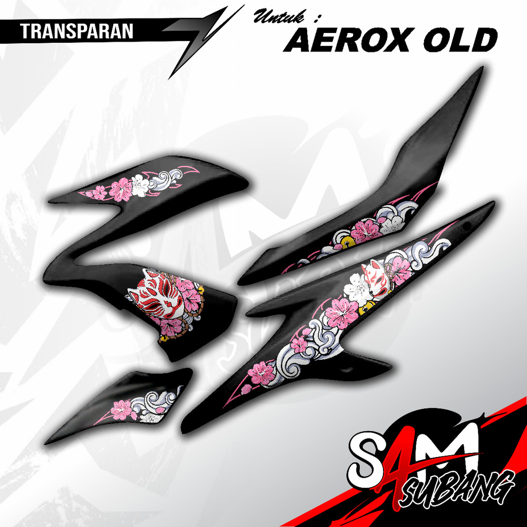 Striping Aerox Old Kitsune Mask Transparent UV