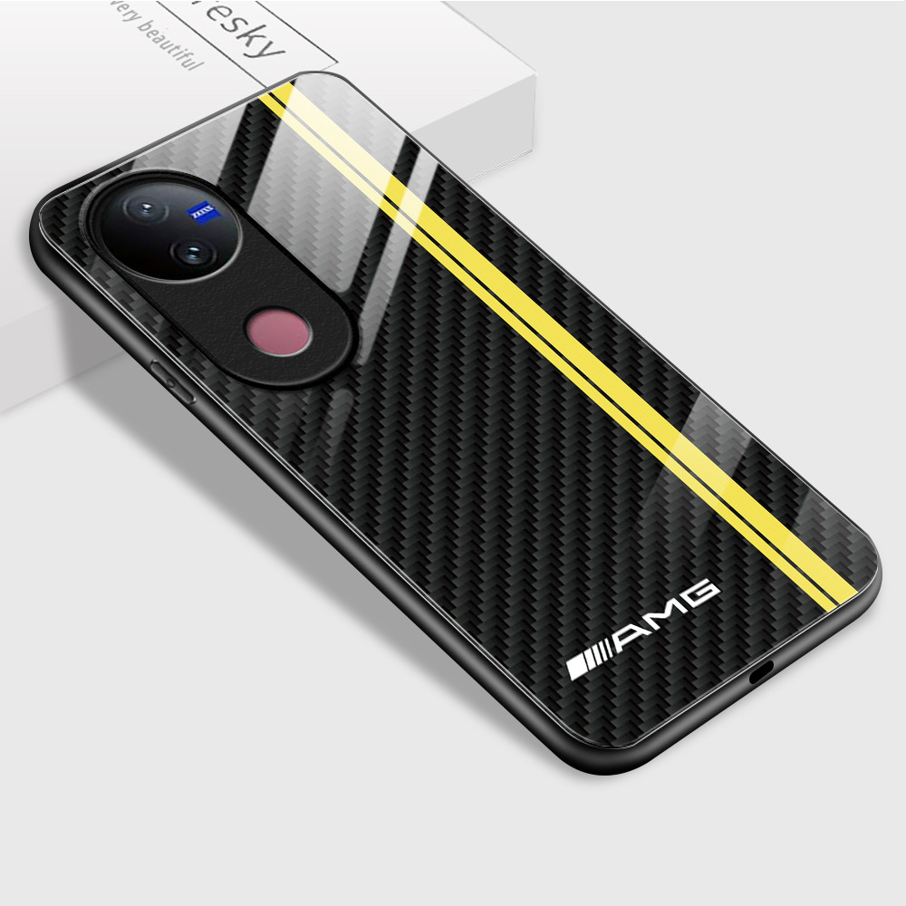 เคส For VIVO V50 5G เคสโทรศัพท์ เคสมือถือ เคสวีโว่ เคสแข็ง Hard Phone Glass Case BLK