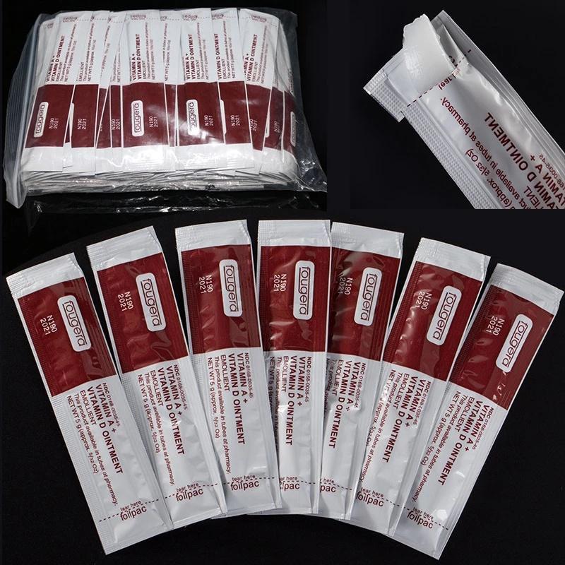 【COD】50/100/300 ชิ้น วิตามิน A D PMU ครีมซ่อมแซมรอยสัก หลังการดูแล PMU คิ้ว ลิปแคร์ ครีมสัก ป้องกันรอยแผลเป็น เจลบํารุงผ