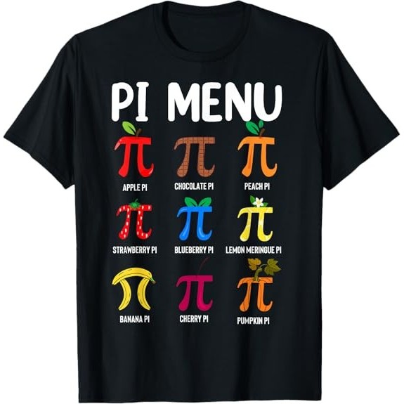 เสื้อยืดคณิตศาสตร์ครู Happy Pi Day ออกแบบพิเศษสำหรับวัน Pi สัญลักษณ์ Pi 3.14