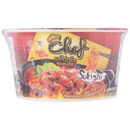 💥 ลิตเติ้ลกุ๊กบะหมี่กึ่งสำเร็จรูปรสไก่เผ็ดซอสซูกิชิ 78กรัม 🔔 Little Cook Instant Noodles Chef Spicy 