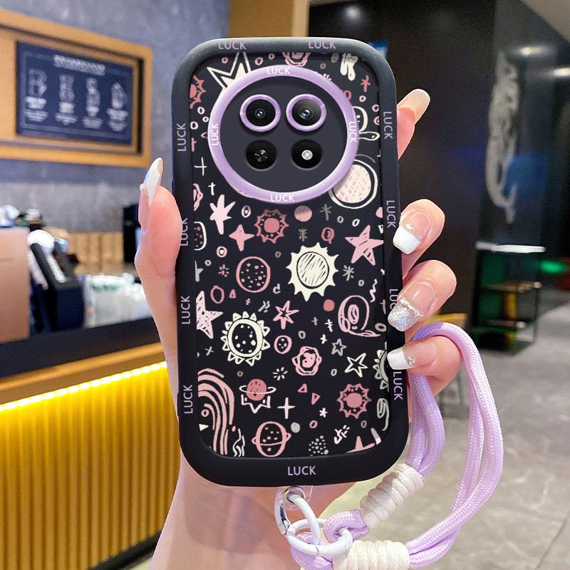 Realme 12 5G 13 5G C65 5G Narzo 70X 5G Narzo N65 5Gพร้อมเชือกเส้นเล็กการ์ตูน