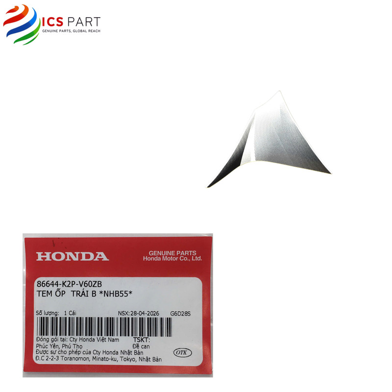 8664K2PV60ZB | LEFT CASE STAMP B *NHB55* ซ้าย - Winner X 150 WI5, Win X V5, Uyn No X - *NHB55* Honda