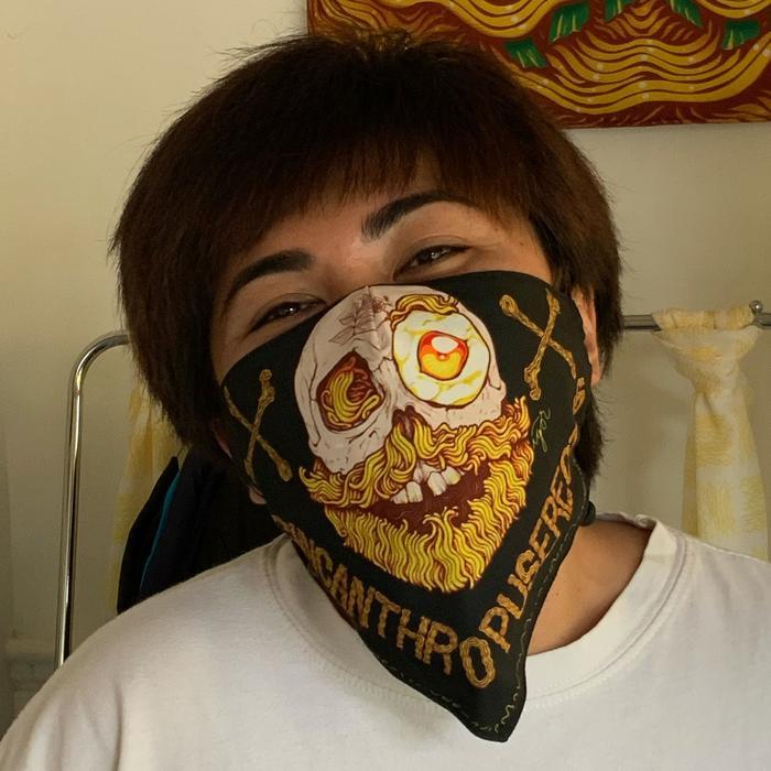LOKAL IGOR ชามเดี่ยว Shrlo Two Ply Biker Mask สําหรับขี่จักรยาน Jogging Local Creation Medical Mask 
