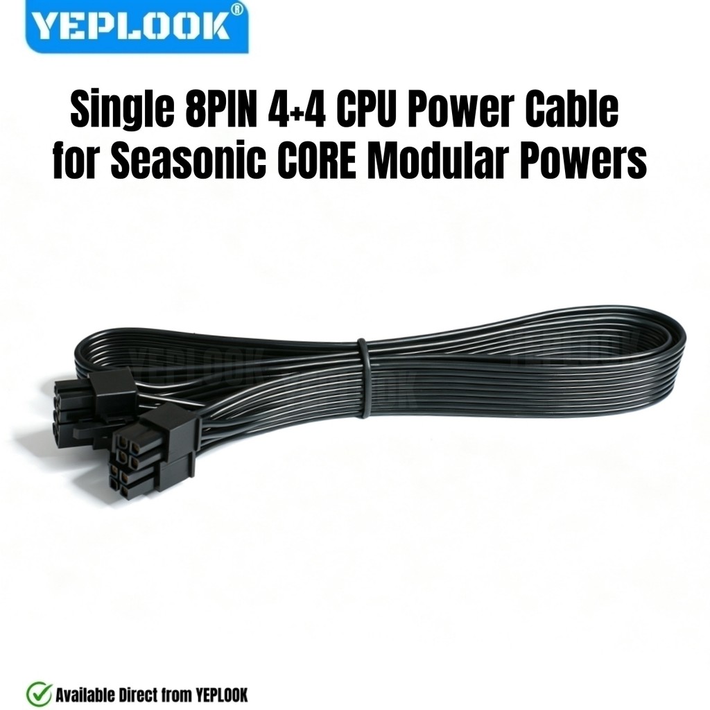 สายไฟ CPU PSU 8Pin to CPU 4+4Pin EPS/ATX12V สําหรับ Seasonic CORE GX/GM/GC Series 500W, 550W, 650W M