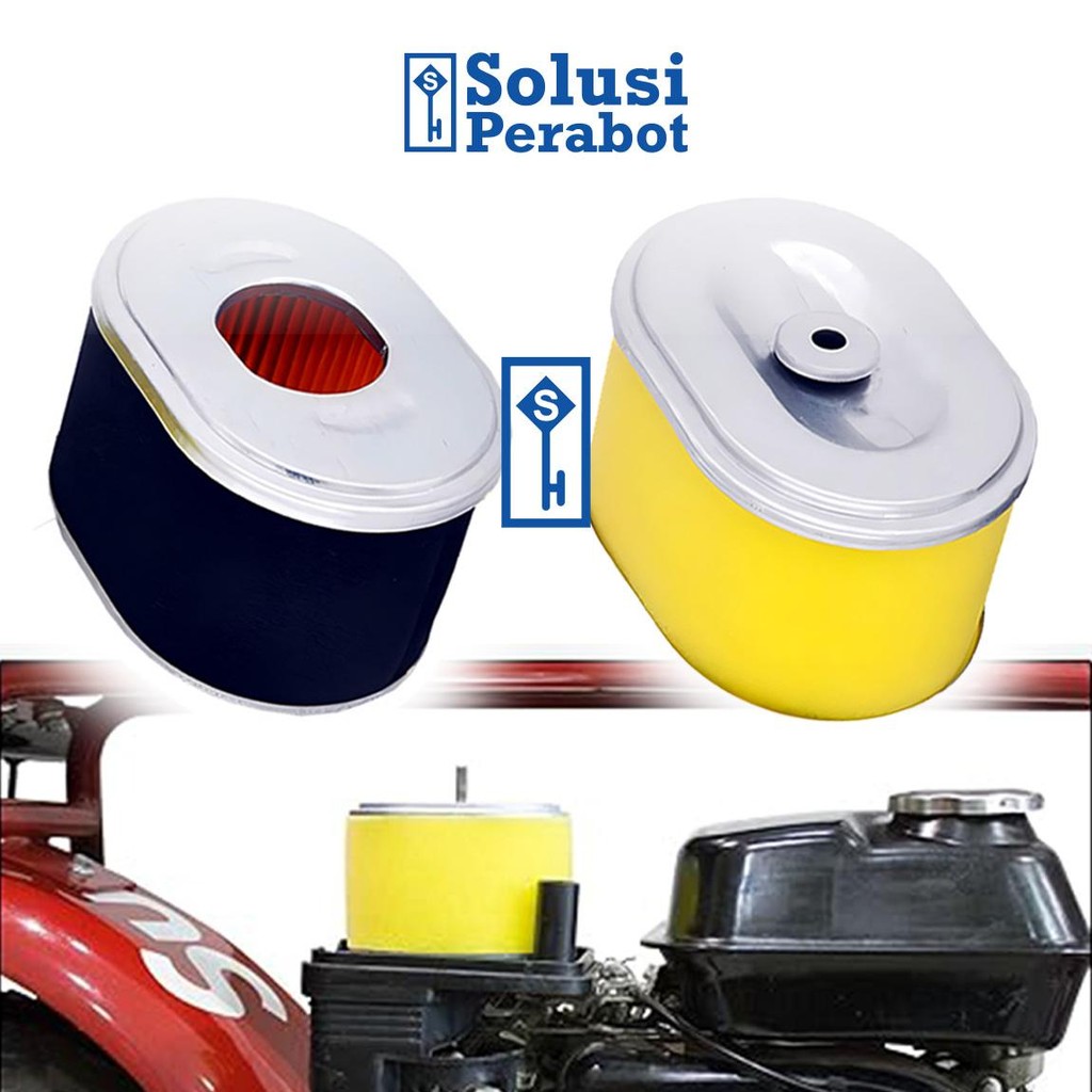 MESIN Element Air Cleaner GX390 GX270 AJ57 SP / Air Filter Element Genset Engine / Solar Silent Air 